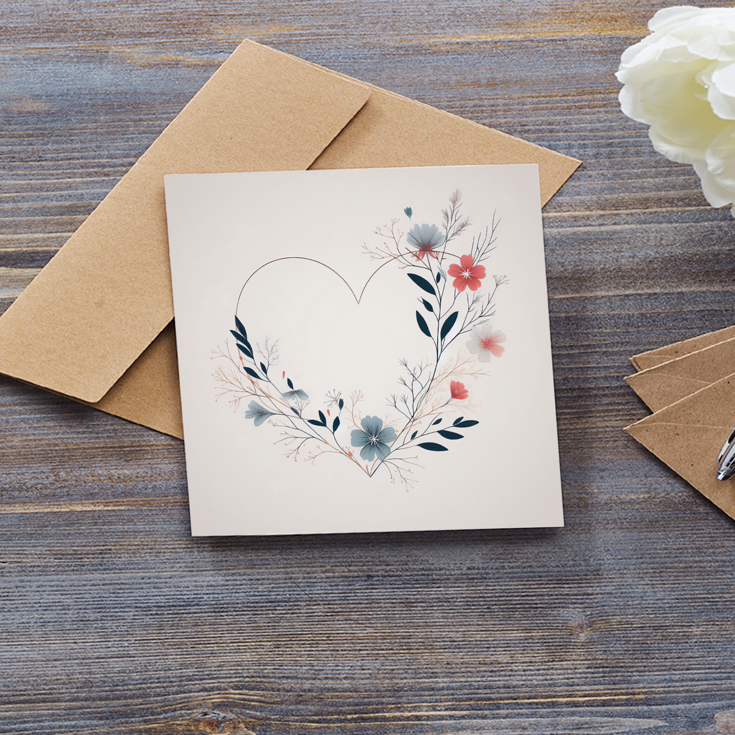 Winter's Love Greeting Card