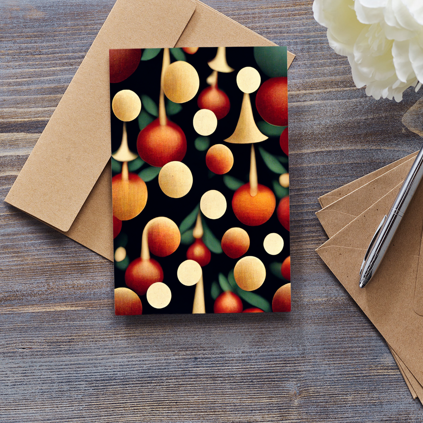 Tree Decorations 5x7" Greeting Card