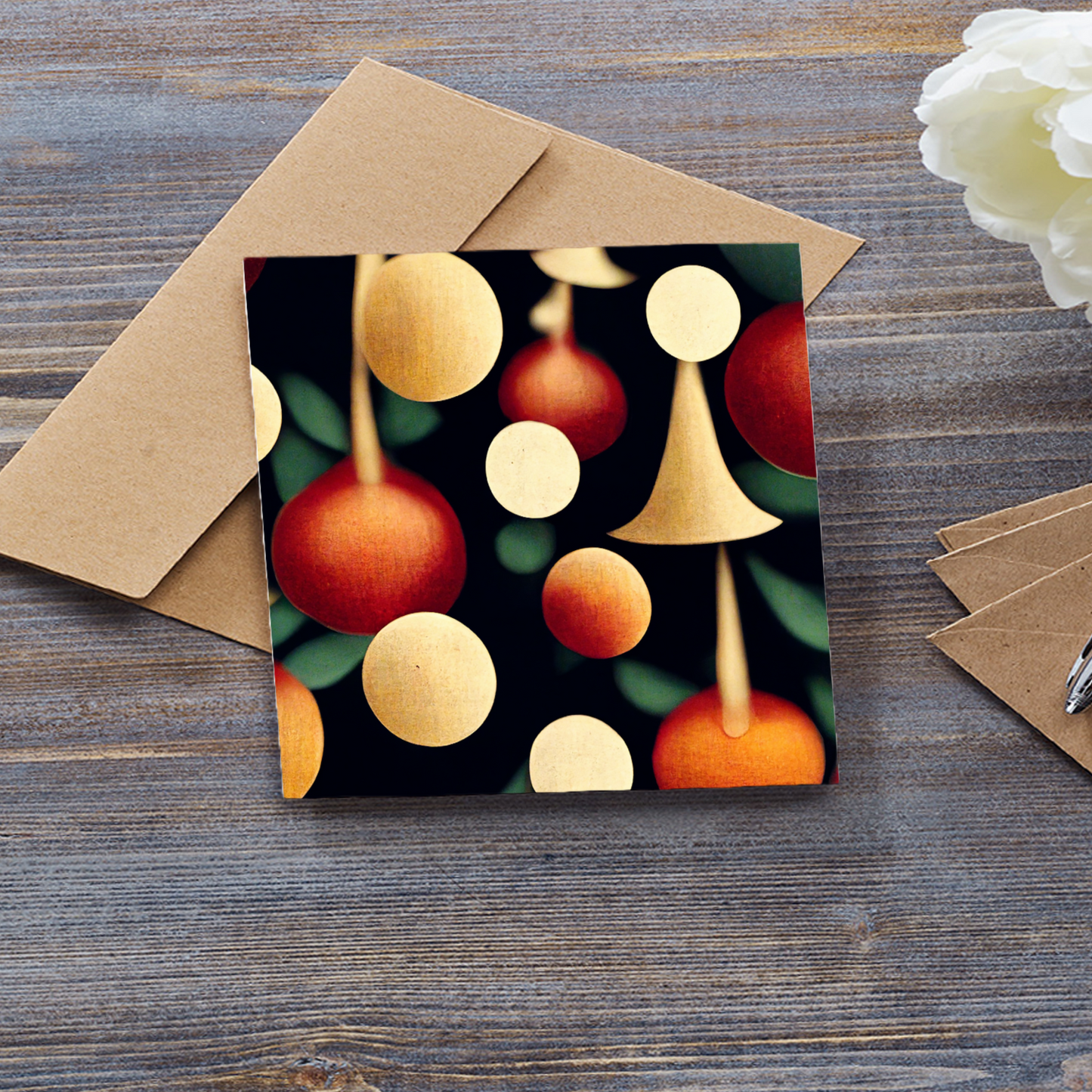 Tree Decorations Greeting Card