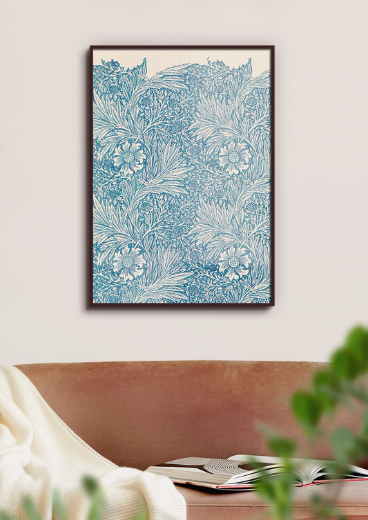 William Morris - Blue Marigold - Print Your Own Fine Art
