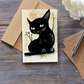 Cheeky Cat Greeting Card