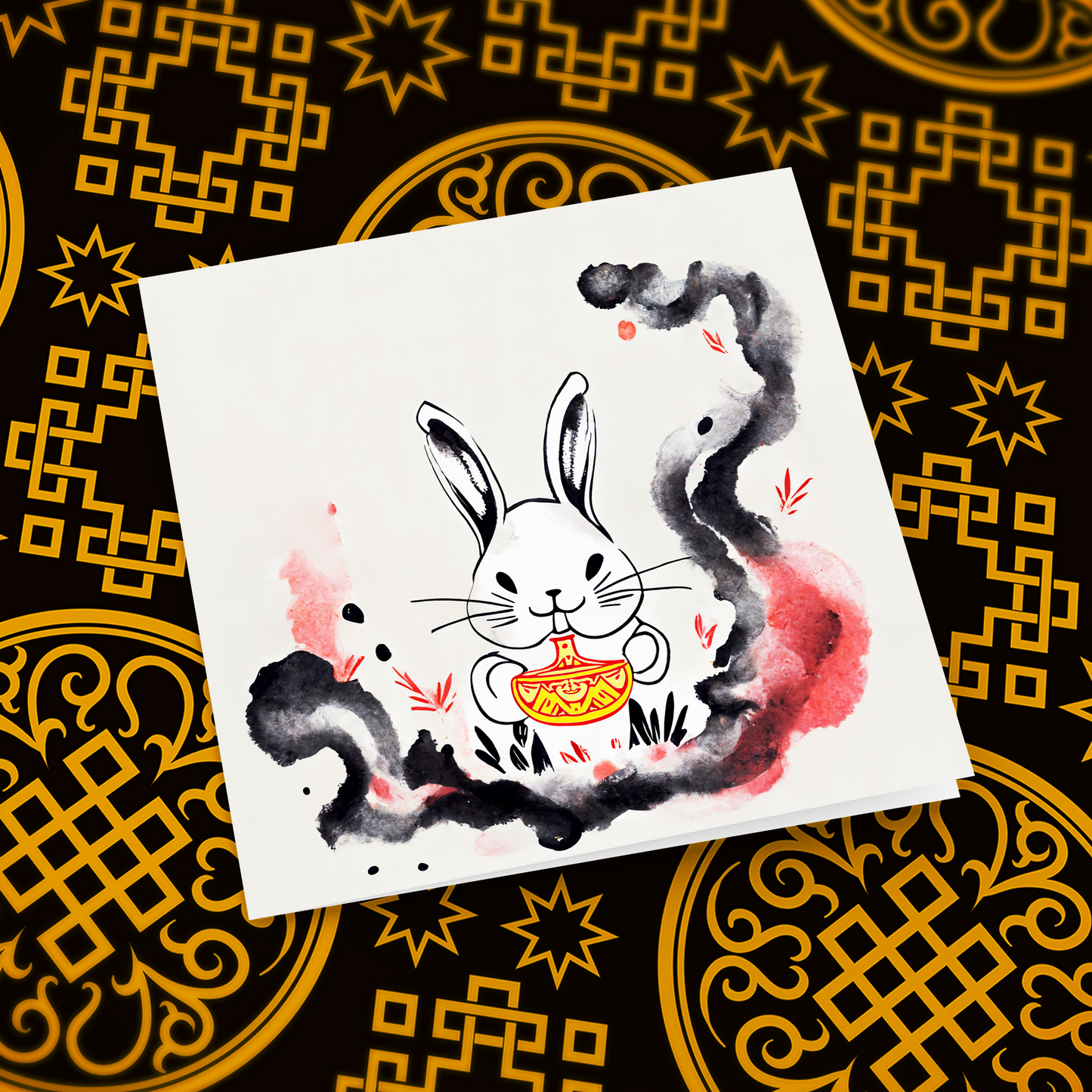 Lucky Rabbit Greeting Card