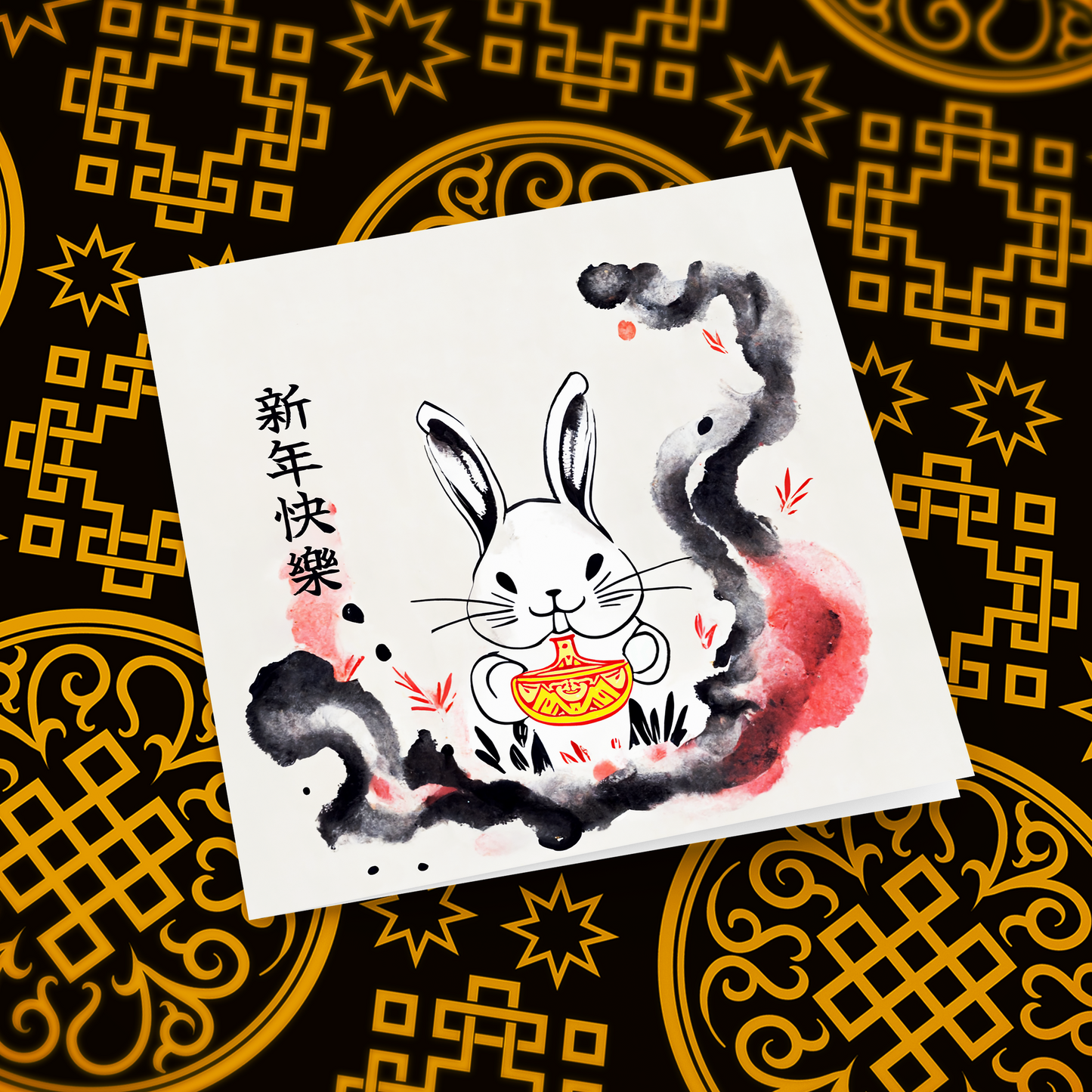 Lucky Rabbit Greeting Card