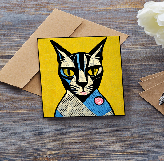 Pop Cat no.3 Greeting Card