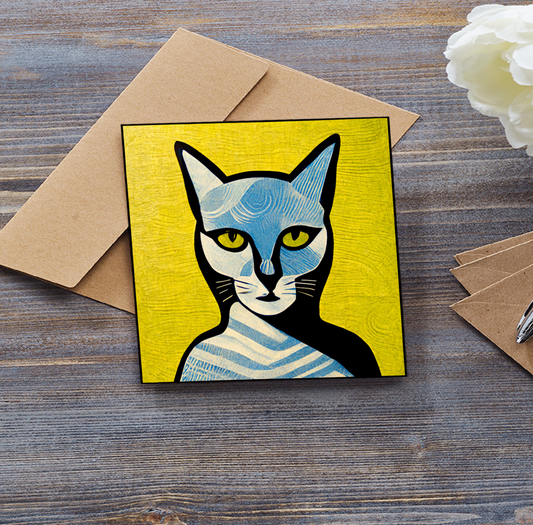 Pop Cat no.4 Greeting Card
