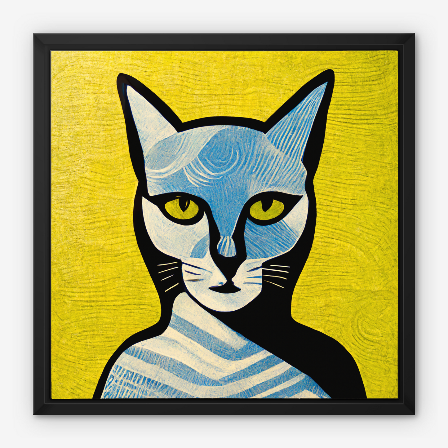 Pop Cat no.4 Framed Canvas